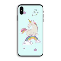 Regenboog eenhoorn: iPhone XS Biologisch afbreekbaar hoesje