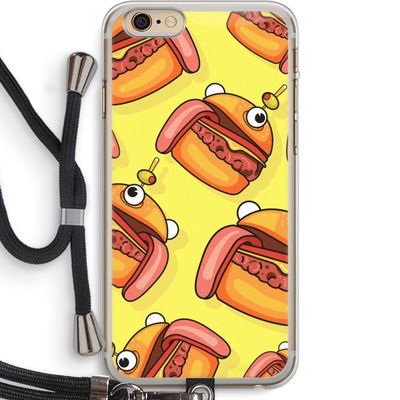Hamburger: iPhone 6 PLUS / 6S PLUS Transparant Hoesje met koord