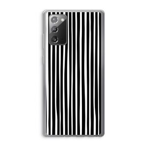 Stripes: Samsung Galaxy Note 20 / Note 20 5G Transparant Hoesje