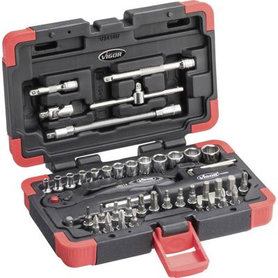 Vigor V2414 Dopsleutelset Metrisch 1/4 (6.3 mm) 46-delig
