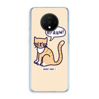 Miauw: OnePlus 7T Transparant Hoesje