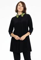 Yoek Tuniek wide bottom met pailletten | Zwart | Maat 54/56