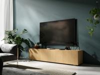 Tv-meubel KINGSTON 1 klapdeur 140 cm eik - thumbnail