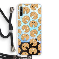Croissant: Huawei P Smart Pro Transparant Hoesje met koord Croissant: Huawei P Smart Pro Transparant Hoesje met koord