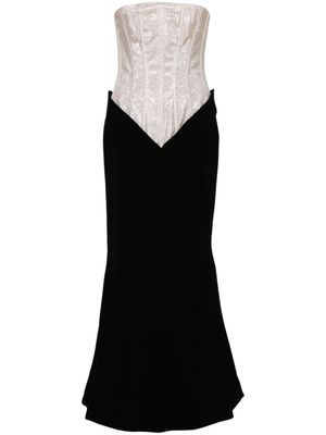 JEAN-LOUIS SABAJI robe longue à paillettes - Noir