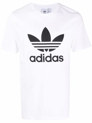 adidas t-shirt à logo Trefoil imprimé - Blanc
