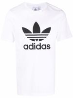 adidas t-shirt à logo Trefoil imprimé - Blanc