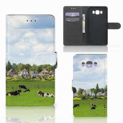 Samsung Galaxy J7 2016 | Telefoonhoesje | Met pasjeshouder | Koeien