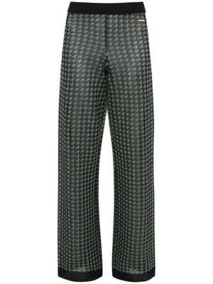 JW Anderson pantalon à carreaux - Noir