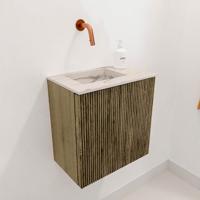 Toiletmeubel Mondiaz Joya Dlux | 40 cm | Meubelkleur Dusk | Faye wastafel Nata Wasbak Links | Zonder kraangat(en)