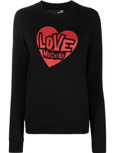 Love Moschino sweat à logo imprimé - Noir