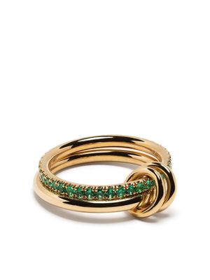Spinelli Kilcollin bague en or jaune 18ct sertie d'émeraudes - Vert