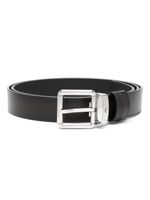 Montblanc ceinture en cuir à boucle - Marron