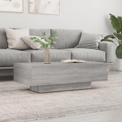 Salontafel 100x49,5x31 cm bewerkt hout grijs sonoma eikenkleur