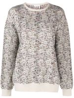 Chloé pull en maille à col rond - Blanc