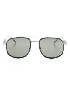 Gucci Eyewear lunettes de soleil teintées à monture carrée - Argent