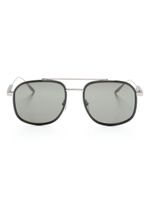 Gucci Eyewear lunettes de soleil teintées à monture carrée - Argent