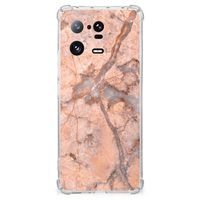 Xiaomi 13 Pro Anti-Shock Hoesje Marmer Oranje