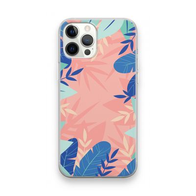 Tropisch: iPhone 12 Pro Max Transparant Hoesje