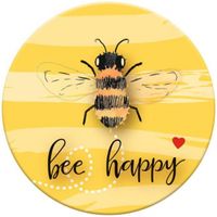 Moses magneet Bee Happy 5,5 cm geel - thumbnail