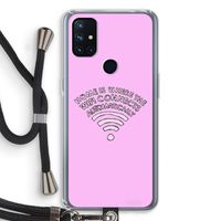 Home Is Where The Wifi Is: OnePlus Nord N10 5G Transparant Hoesje met koord