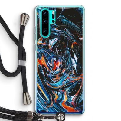 Black Unicorn: Huawei P30 Pro Transparant Hoesje met koord