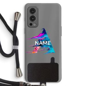 Abstract Spectrum: OnePlus Nord 2 5G Transparant Hoesje met koord