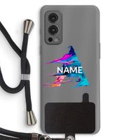 Abstract Spectrum: OnePlus Nord 2 5G Transparant Hoesje met koord