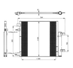 Condensor, airconditioning 350048