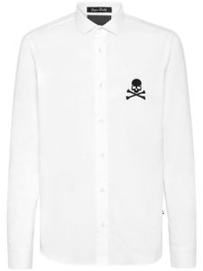 Philipp Plein chemise Sugar Daddy Skull&Bones - Blanc