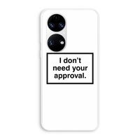 Don't need approval: Huawei P50 Transparant Hoesje