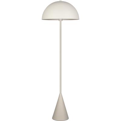 LED Vloerlamp - Vloerverlichting - Trion Alpie - E27 Fitting - 1-lichts - Rond - Warm Grijs - Metaal