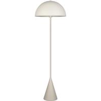 LED Vloerlamp - Vloerverlichting - Trion Alpie - E27 Fitting - 1-lichts - Rond - Warm Grijs - Metaal