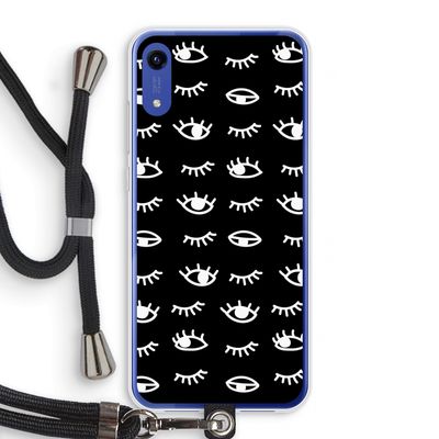Eye pattern #3: Honor Play 8A Transparant Hoesje met koord