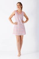 Zomers nachthemd roze ruit