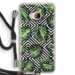 Geometrische jungle: HTC U Play Transparant Hoesje met koord