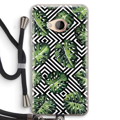 Geometrische jungle: HTC U Play Transparant Hoesje met koord