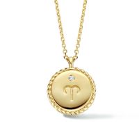 TFT Collier Geelgoud Sterrenbeeld Vissen 0.01ct H SI