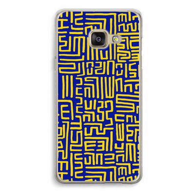 Majorelle Blue Print: Samsung Galaxy A3 (2016) Transparant Hoesje