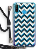 Onderbroken lijn: Huawei P30 Lite Transparant Hoesje met koord