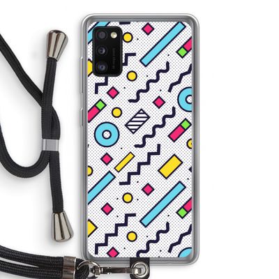 8-bit N°8: Samsung Galaxy A41 Transparant Hoesje met koord