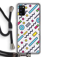 8-bit N°8: Samsung Galaxy A41 Transparant Hoesje met koord