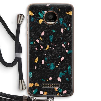 Terrazzo N°10: Motorola Moto Z Force Transparant Hoesje met koord