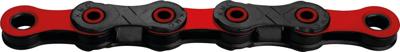 KMC fietsketting dlc 12 126 schakels - rood/zwart - 272g