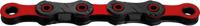 KMC fietsketting dlc 12 126 schakels - rood/zwart - 272g