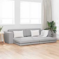Vloersofa Bed Wolken grijs 245 x 78 x 77 cm Stof