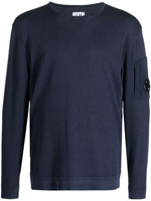 C.P. Company sweat en coton à col rond - Bleu