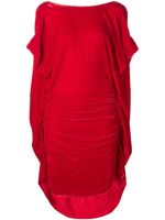 Paula Knorr robe mi-longue en velours - Rouge Paula Knorr robe mi-longue en velours - Rouge