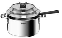 Tefal G7376S Opti'Space pannenset 3-delig (steelpan 16 cm, kookpan 20/24 cm) - thumbnail