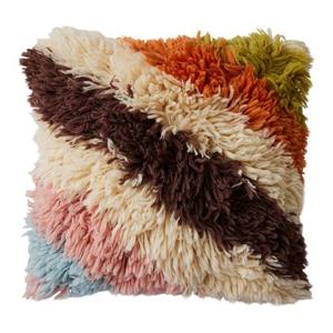 HKliving Fluffy Sierkussen 55 x 55 cm - Striped